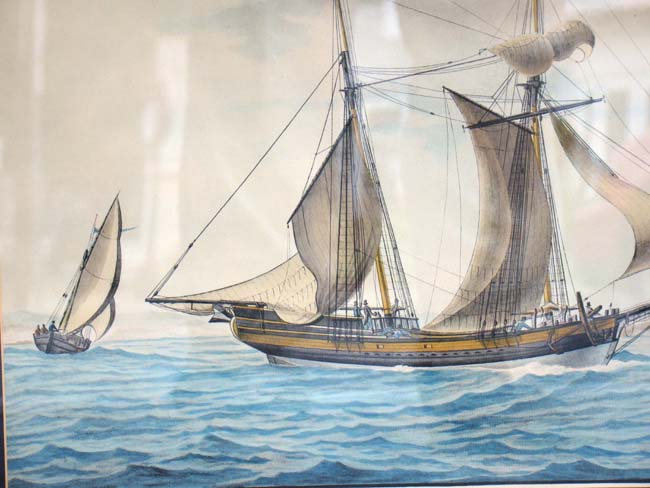 "The Schooner Lidia of Newburi Port Entering the Port of Marseilles 10 November 1807" by Nicolas Cammillieri — image 3